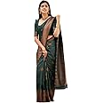 C J Enterprise Women's Banarasi Pure Kanjivaram Silk Saree Soft With Blouse Piece (Gola Line)