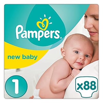 Pampers - New Baby - Couches Taille 1 ( 2-5 kg) - Pack Géant - Lot de 2 (x88 couches)