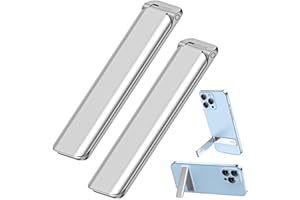 Kinizuxi Aluminium Support Téléphone 2Pack,Ajustable Support Telephone Bureau Vertical et Horizontal Compatible pour téléphone Portable,Bureau, d'autres Smartphones iPad,Tablets et Plus-Argent