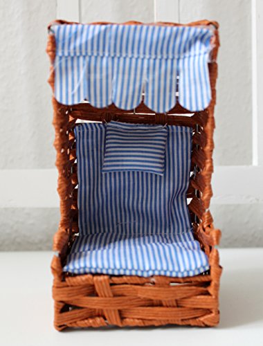 Mini Deko Strandkorb 17cm braun - 3