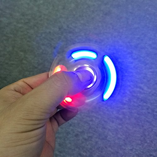 Huayang| Metal LED Lights Tri Hand Spinner Fidget Toys for Adult / Kids, Tri Fidget Spinner LED Toy for ADHD, Anxiety, Autism, EDC and Stress Relief Toy Light In The Dark Black Huayang| Metal LED Lights Tri Hand Spinner Fidget Toys for Adult / Kids, Tri Fidget Spinner LED Toy for ADHD, Anxiety, Autism, EDC and Stress Relief Toy Light In The Dark Black