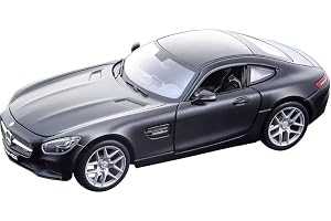 Maisto Mercedes AMG GT: Originaltrogen modellbil med dörrar och motorhuv för öppning, skala 1:24, färdig modell, 19 cm