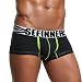 Produktbild LMMVP Herren Shorts Männer Boxer Sexy Unterwäsche Weiche Slips Sportwäsche Unterhose (M, Black)