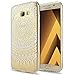 Produktbild Ontseev Galaxy A3 2017 Hülle [Weiß Mandala] Weich Flex Silikon + Hart PC Crystal Clear Cover Schlank Bumper Style Handyhülle Premium Kratzfest Schutzhülle für Samsung Galaxy A3 2017 (SM-A320F)