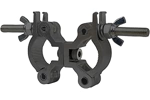 JINDAAUDIO Garras para Truss Clamp Doble Abrazadera Giratoria Luz Escenario, Gancho para Truss 35-45mm Garras Luces Lighting Hook Clamps, Carga 100kg Andamiaje Soporte Luz Enganche Colgar para Cabeza Movil