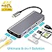 Price comparison product image 8 in 1 USB C Ethernet Hub, USB C to HDMI Adapter Compatible with MacBook/MacBook Pro,Samsung DeX for Galaxy S9/S8/Note 9/8,Nintendo Switch