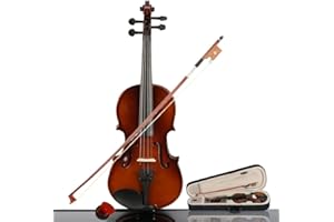 WENYUYU Violin with Case (1/4 size (for 6-8 years old))