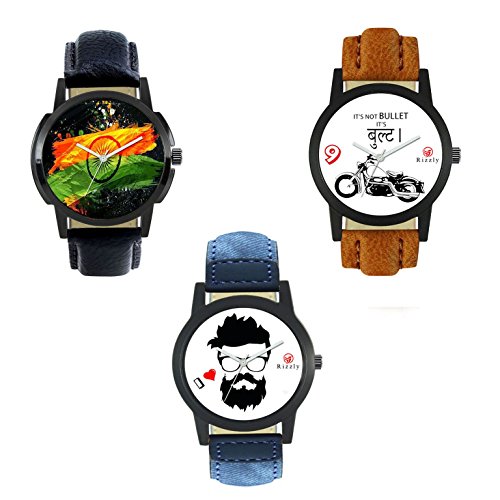 Watches For Boys / Watches For Mens / Watch For Boy / Watch For Men stylish / Watch For Kids Boys Analogue Multicolor Dial Combo Offers RS.422 (53.00% Off) - Amazon