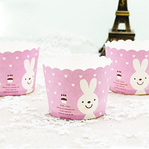 CAN_Deal 100 Stück Muffin Backformen aus stabilem Papier, groß Ø 5 cm, Muffinförmchen / Cupcake Backformen - 5