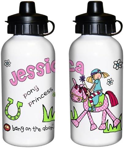 Personalised Drinks Bottle, Pony Theme, School Water Bottle, Sports Drinks Bottle, Pony Water Bottle, Gift Ideas for Kids