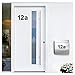 Produktbild Wandora W1473 Wandtattoo Hausnummer selbstklebend I schwarz Höhe 10 cm Zeichen 2 I Zahlen Buchstaben Ziffern Tür Beschriftung