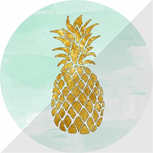 Expanding Stand and Grip for Smart phones and Tablets,Multi-function Mounts and Mount pop cell phone Collapsible Holder socket-golden pineapple-white