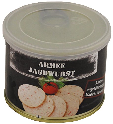 Preisvergleich Produktbild MFH 6 Dosen Armee Jagdwurst, 190 g, 7% Mwst.