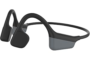 ZRUHIG Knochenschall Kopfhörer Bluetooth, Open Ear Kopfhörer mit eingebautem Mikrofon, wasserdichtes kabelloses Headset, Bluetooth 5.3 Sportkopfhörer für Jogging, Radfahren, Outdoor-Sport, Wandern