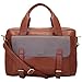 Yelloe_TAN_Synthetic Leather_Laptop Bag with large slip pockets RS.1540.00