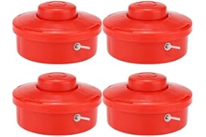 FS-PINGXIANG Universal Strimmer Head, 4 Pack Petrol Strimmer Replacement Head Dual 2 Line Petrol Strimmer Trimmer Brushcutter Bump Feed Spool Head, M10 x 1.25 LHF