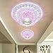 Produktbild LFNRR Hochwertige Wohnzimmer Flur leuchten LED Portallicht portallicht Kristall Deckenleuchte runde Einfache moderne Deckenöffnung Lichter, 3 Varming geladen, IPL
