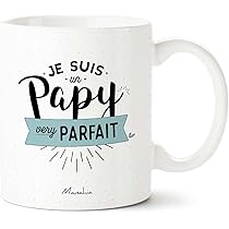 Mug Papy Personnalisé - Message Touchant Imprimé En France