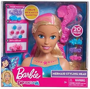 testa di barbie da pettinare e truccare