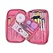 Hotrose Timed Promotion Multifunctional Makeup Brush Zipper High Quality Cosmetic Case for Travel & Home Use(pink)