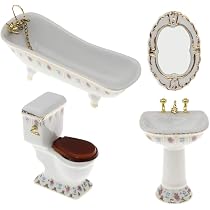 Melody Jane Puppenhaus WC-Pinsel – Miniatur 1:12 Maßstab. Altmodisches Badezimmer-Zubehör Für Realistische Puppenhäuser.