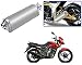 Auto Pearl Premium Quality High Performance Bike Exhaust Muffler Silencer Triangle Silver For - TVS Flame RS.2899.00