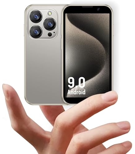 YOHOPE Mini-Handy 3 Zoll HD-Bildschirm Dual SIM Dual Standby 2GB RAM, 16GB ROM, Gesichtserkennung WiFi Kompaktes Smartphone für Kinder und Backups