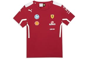 PUMA Scuderia Ferrari F1 Maglietta Squadra Bambino 2025 - Rosso