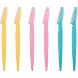 ILLUVA Eyebrow Razors Facial Hair Remover Shaver Trimmer Shaper, Exfoliating Dermaplaning Tool for Women and Men 6 Pcs