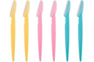 ILLUVA Maquinillas de afeitar de cejas de seguridad facial removedor de vello afeitadora, herramienta exfoliante dermaplaning para mujeres y hombres