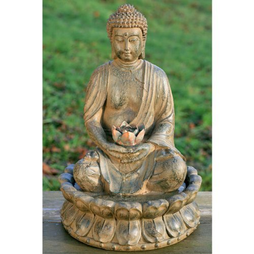 Brunnen Zimmerbrunnen Gartendeko Buddha 50cm