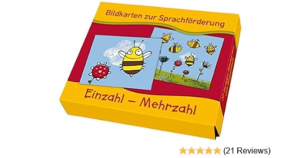Einzahl Mehrzahl Bildkarten Zur Sprachforderung Amazon De Lena