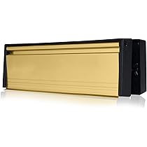 Coperchio Stormguard Per Cassetta Lettere Con Spazzola - Antispifferi, Finitura Oro, 293x77mm