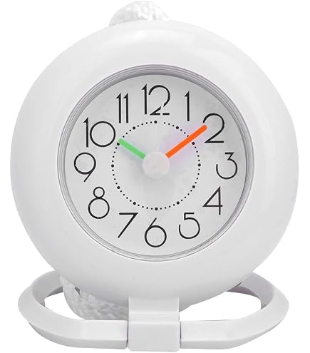 Horloge De Douche Impermeable Lancoon – Silencieuse, Ventouses Solides, Résiste à La Buée Pour Salle De Bain
