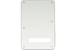 Musiclily 6 Fori Piastra Copri Molle ST Back Plate per Chitarra Elettrica Fender USA/Messico Stratocaster Standard Stile Moderno,3 strati Parchment