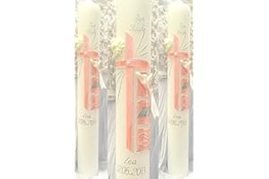 VT-14 Christening/Communion Candles for Boys or Girls 400/40 mm including Accessories for Writing on the Candle