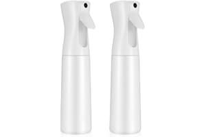 WANGLAOWU 2 Piezas Botellas Pulverizador Continua de Agua, 300 ml Botella de Spray para Cabello Peluqueria, Botellas de Nebulizador Vaporizador Fina Niebla para Peinado, Plantas, Limpieza