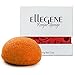 Ellegene Konjac Sponge + Living Red Clay - Facial Exfoliator + Cleanser - Dry Sensitive Skin