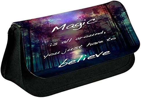 Harry Potter Quotes Printed Design Pencil Case Makeup Bag for Stationary/School/College/Cosmetic - 0072