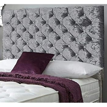 safron silver Velvet Headboard Great Style 32