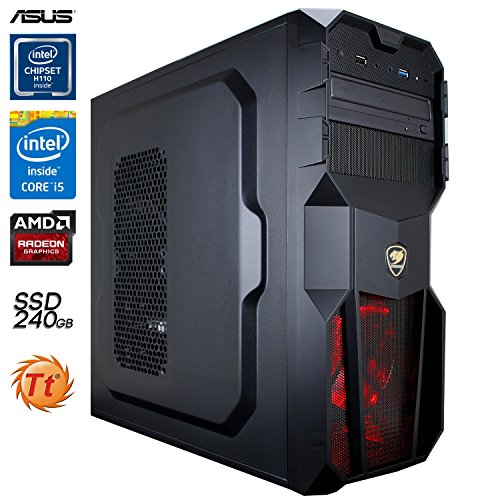 SNOGARD GAMER PC | i5-6500 | 8GB DDR4 | 240GB SSD | 4GB Radeon RX460 HDMI/DVI/VGA mit DirectX12 Technology | DVD-RW | Entry-Gaming / Multimedia | Gamer PC | Gaming Computer | Desktop PC | Gamer Rechner