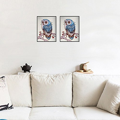 RunFar Eule Design DIY 5D Diamant Malerei Stickerei Diamond Kreuzstich Painting Heim Room Decor (A) - 2