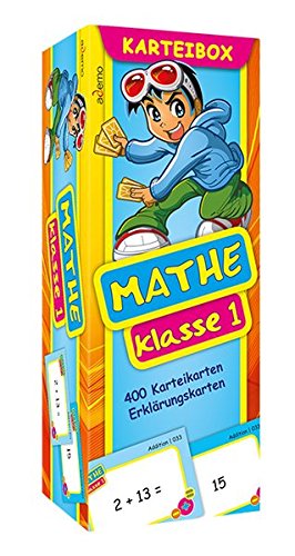 Karteibox Mathe Klasse 1: mit farbigen Karteikarten Karteibox Mathe Klasse 1: mit farbigen Karteikarten