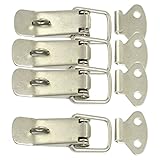 4 Pcs Hardware Cabinet Boxes Spring Loaded Latch Catch Toggle Hasp