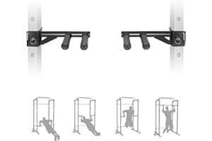 ‎SYL FITNESS SYL Fitness Dip Barren für 5CM x 5CM Vierkantrohr-Power-Racks, Schmale und breite Dips Doppelgriffe (Patent angemeldet)