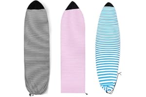 BesDirect Funda Protectora para Tabla de Surf, Funda Ligera para calcetín de Tabla de Surf, Bolsa de Almacenamiento para Snowboard de Secado rápido, Funda para Deportivos para Surf