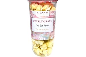 Everly Grace Popcorn – Pink Salt Retreat, 20 g – Popcornbägare med avokadoolja och rosa salt från vår manufaktur i Augsburg, Tyskland