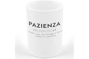 AL PRODUCTION Ceramica Tazza Mug PAZIENZA DESCRIZIONE DIVERTENTE - Tazza regalo di compleanno - Divertente - Humor