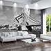 Produktbild Meaosy Kundenspezifische Wandtapete London Tower Bridge Vintage Schwarz Weiß Europa Architektur Schlafzimmer Wohnzimmer Tv Hintergrundbild-350X250Cm