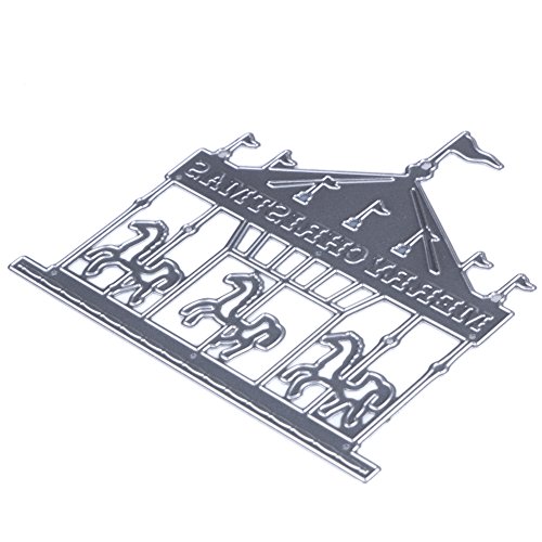 Demiawaking 1Pcs Karussell Schneiden Schablonen DIY Sammelalbum Dekor Papier Karten, Metall Buchzeichen , Metall Lesezeichen als Geschenk fuer Freunde - 3